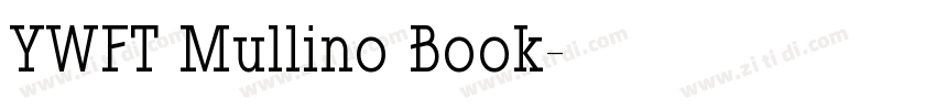 YWFT Mullino Book字体转换